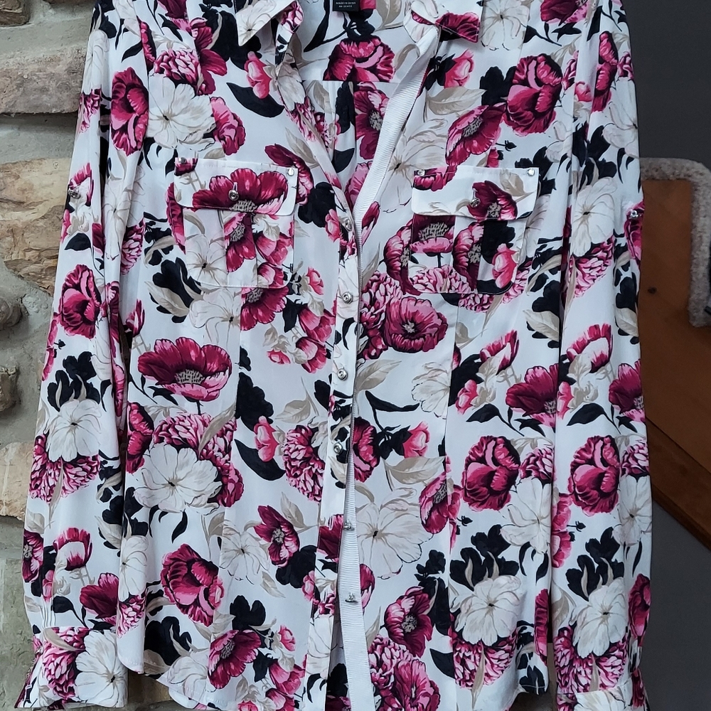 White House Black Market silk shirt